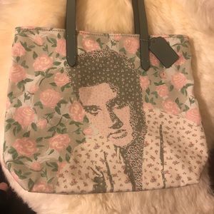 NWOT Coach x Elvis Presley floral tote